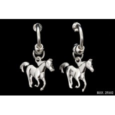 Brinco Meia Argola Cavalo